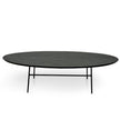 CCF2481-SD 117.5cm Coffee Table - Black Ash Veneer - Black Legs