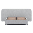 CBD6927-MI Queen Sized Bed Frame - Dusty Pepper Boucle with Storage