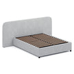 CBD6927-MI Queen Sized Bed Frame - Dusty Pepper Boucle with Storage