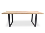 CDT542 Reclaimed Elm Wood Table 1.5m - Rustic Natural