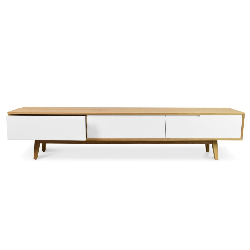 CTV861-DW 2.1m TV Entertainment Unit - Lowline - Natural