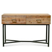 CDT2327-NI 1.2m Reclaimed Pine Console Table - Black Base