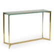 CDT2362-KS 1.2m Glass Console Table - Gold Base
