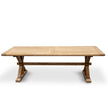 CDT2379 Elm Wood 2.4m Dining Table - Rustic Natural