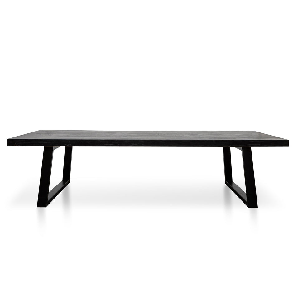 CDT2746 3m Reclaimed Dining Table - Full Black