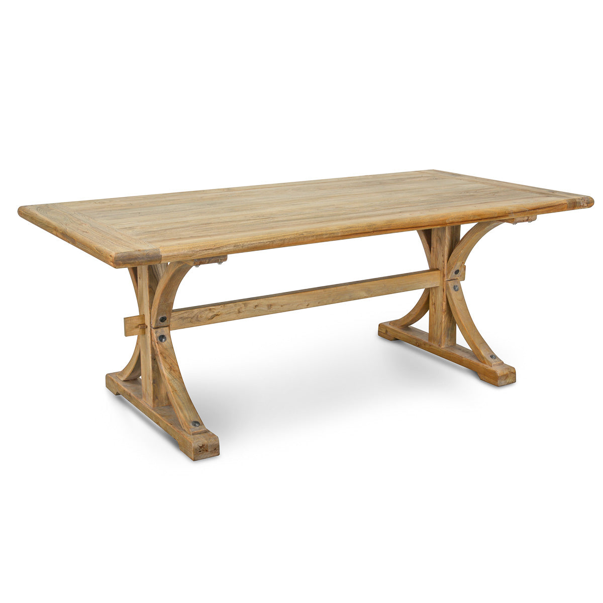 CDT520 Reclaimed Elm Wood Dining Table 2m - Natural