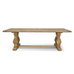 CDT560 Wood Dining Table 2.4m - Rustic Natural