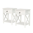 Levede 2x Bedside Tables Drawers Side-2006733144480419840