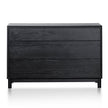 CDT6199-CN 3 Drawers Dresser Unit - Black Oak