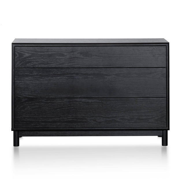 CDT6199-CN 3 Drawers Dresser Unit - Black Oak