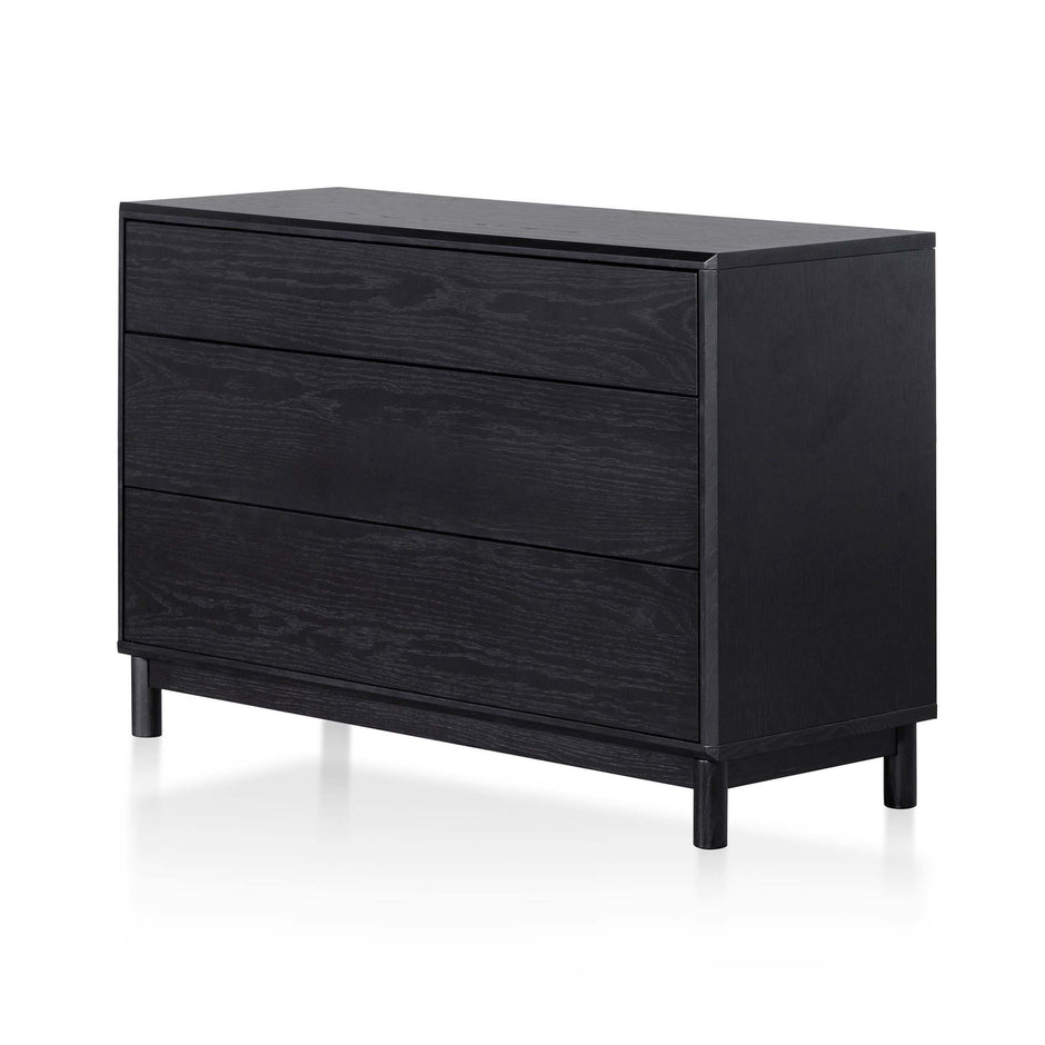 CDT6199-CN 3 Drawers Dresser Unit - Black Oak