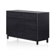 CDT6199-CN 3 Drawers Dresser Unit - Black Oak