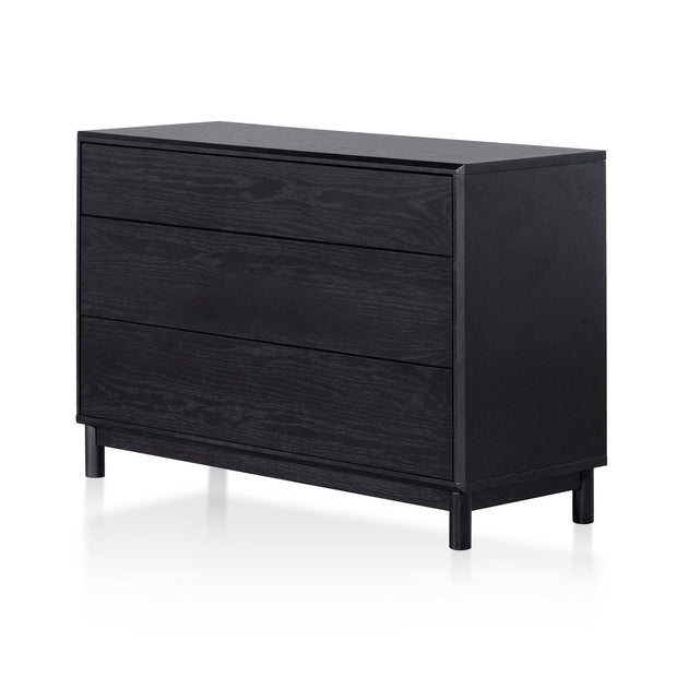 CDT6199-CN 3 Drawers Dresser Unit - Black Oak