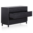 CDT6199-CN 3 Drawers Dresser Unit - Black Oak