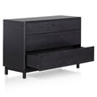 CDT6199-CN 3 Drawers Dresser Unit - Black Oak