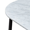 CCF6160-SD 110cm Marble Coffee Table - Black Base