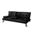 Levede Sofa Bed Adjustable Recliner Black-2006733286516330496