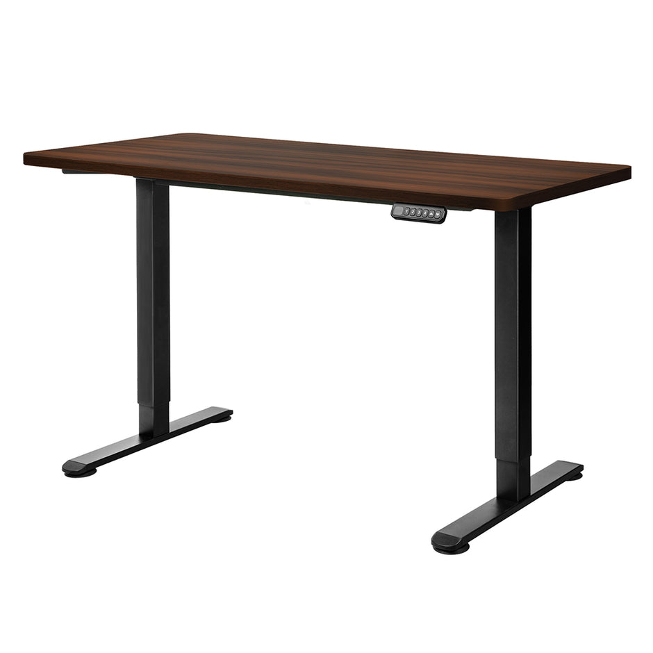 Levede Motorised Standing Desk Adjustable 140cm Walnut 1000x 1MM-2006733292715511808