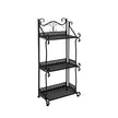 Levede Plant Stand 3 Tiers Outdoor Indoor Black-2018816636856963072
