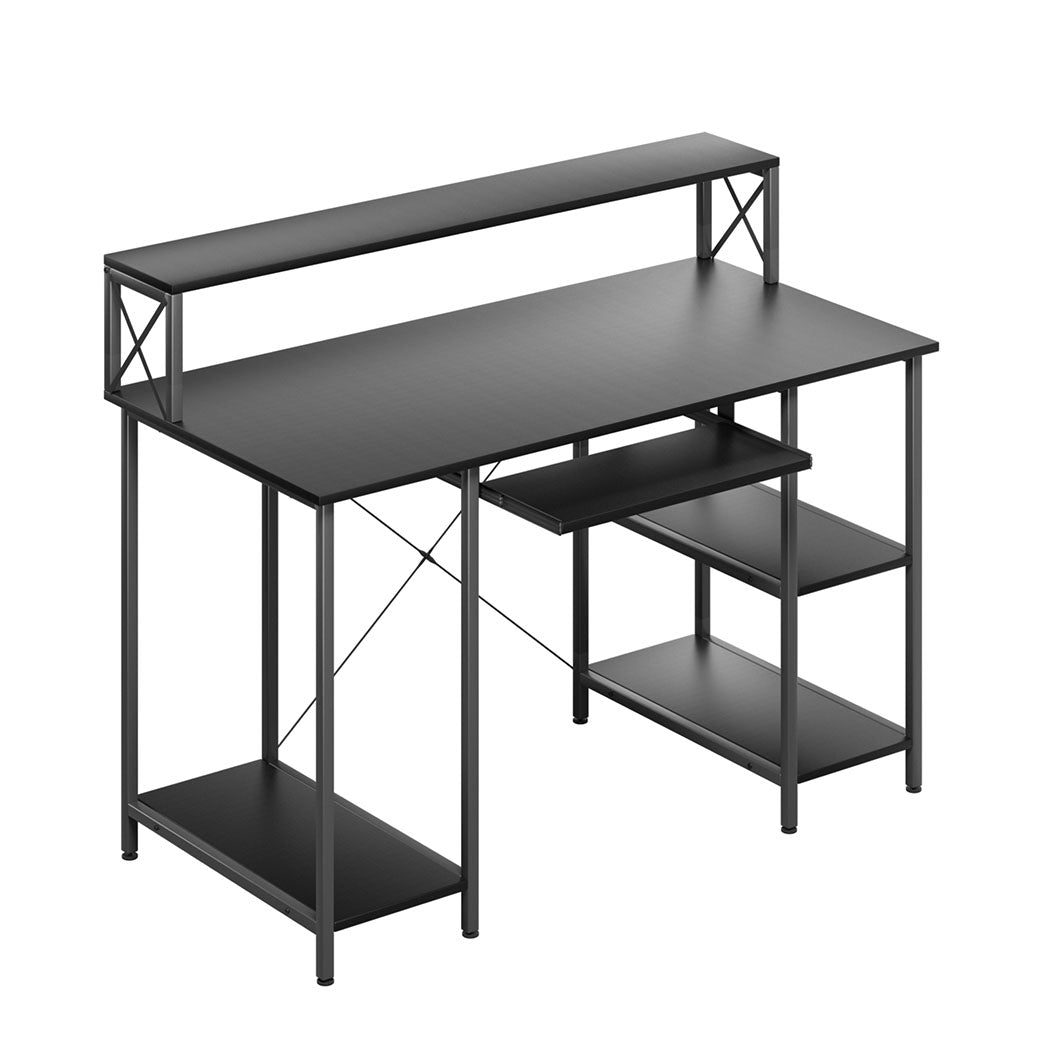 Levede Office Gaming Computer Desk Black-2006732839537741824
