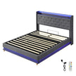 Levede Queen Bed Frame Gas Lift LED Light-2006732862950346752