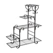 Levede Plant Stand Outdoor Indoor Metal Black-2018816719711244288