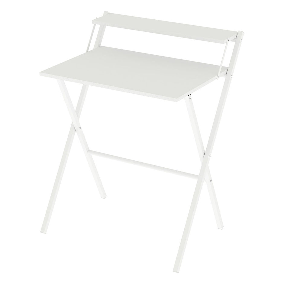 Levede Foldable Computer Desk Office Study Desk White-2011971108894543872