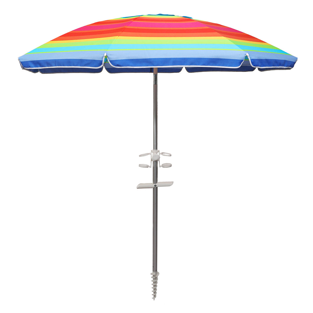 Mountview 2.2M Outdoor Beach Umbrellas Sand Colorful-2006732892109148160