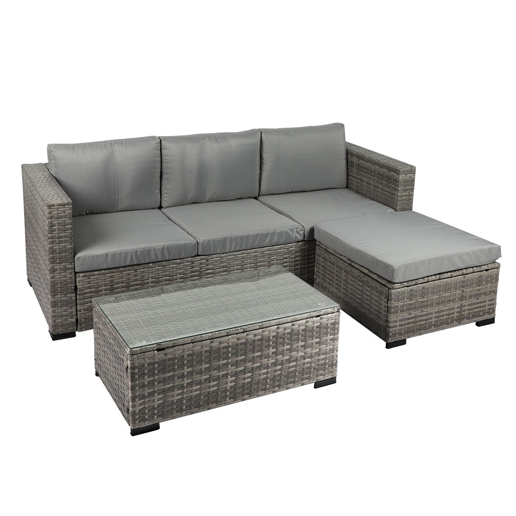 Levede 5pcs Outdoor Sofa Set Patio Furniture-2018816929703268352