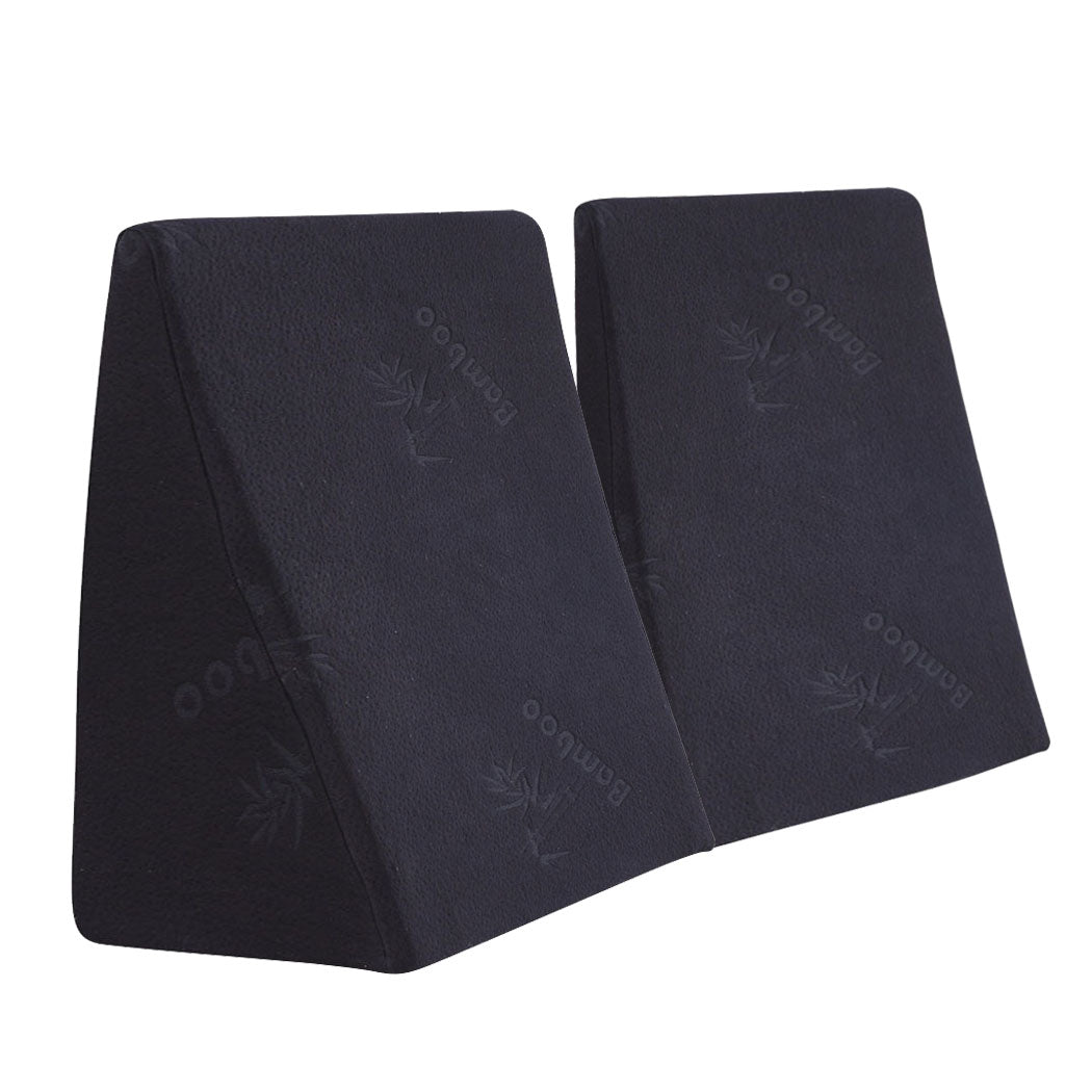Cool Gel Memory Foam Bed Wedge Pillow With Cover-2006732867476000768