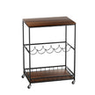 Levede Wooden Bar Cart Drinks Trolley 3 Tire-2018816826137513984
