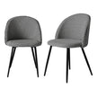 Levede 2x Dining Chairs Kitchen Cafe Black and White-2006733258737455104