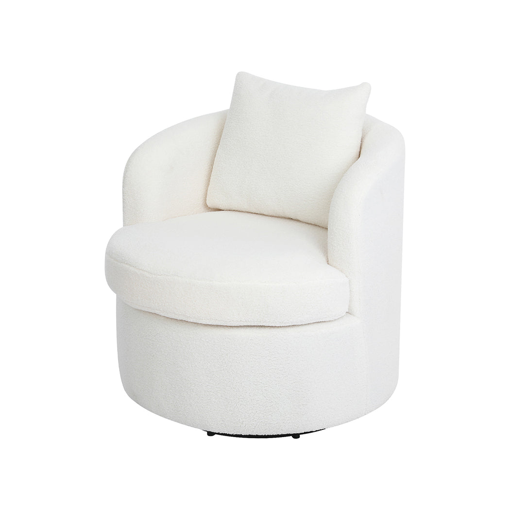 Levede Fleece Swivel Chair-2018816926616260608
