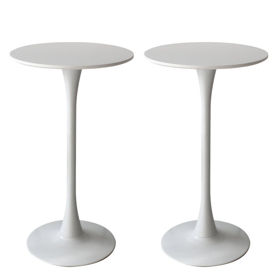 Levede 2x Round Bar Table Pub Tables White-2006733275493699584