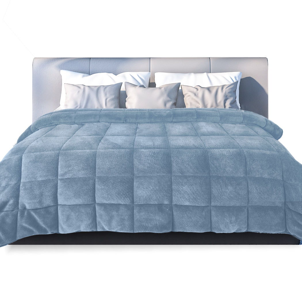 DreamZ Quilt Doona Comforter Blanket Blue King-2006733013991428096