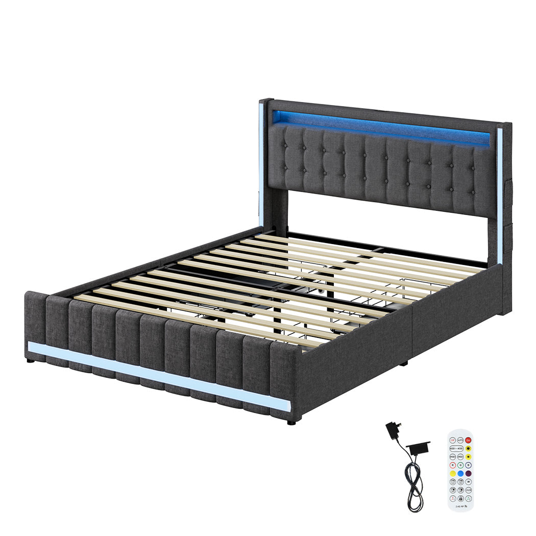 Levede Double Bed Frame-2018816918454145024