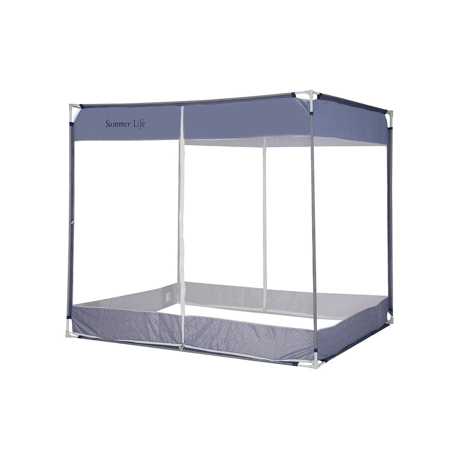 Dreamz Mosquito Bed Nets Foldable Canopy Square Blue-2006733082945785856