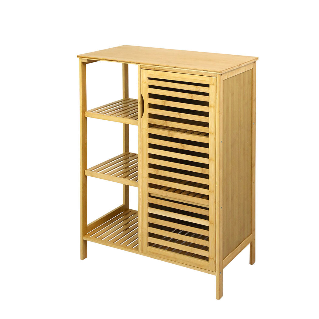 Levede  Bathroom Bamboo Storage Cabinet Natural-2006732841093828608
