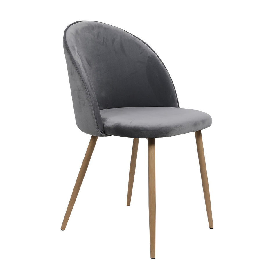 Levede 2x Dining Chairs Seat French Grey-2006733258494185472