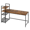 Levede Computer Desk Study Home Table with 4-Tier Shelf-2011971109058121728