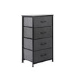 Levede Storage Cabinet Tower Chest Dark Grey-2018816826695356416