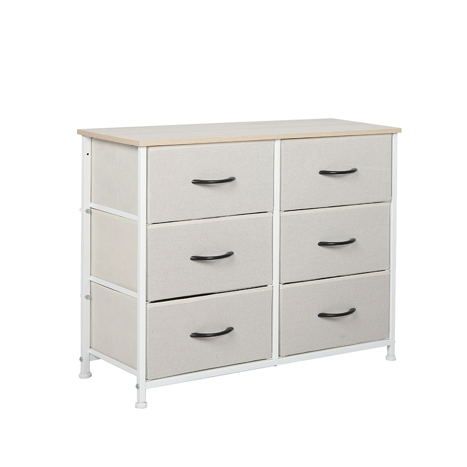 Levede Storage Cabinet Tower Chest Beige-2006733261358895104