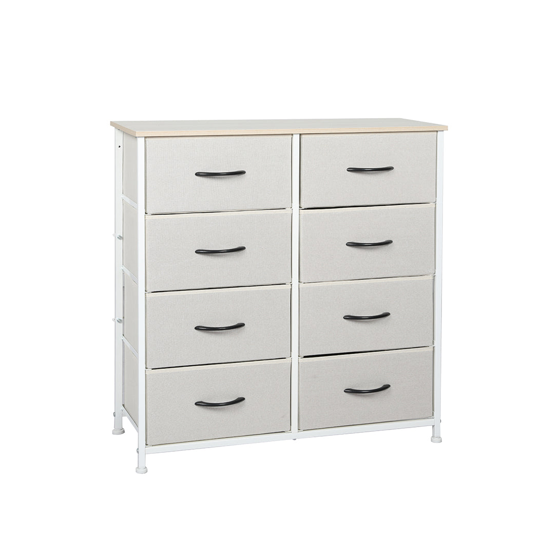 Levede Storage Cabinet Tower Chest Beige-2006733262323585024