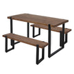 Levede Wooden Dining Sets 1XTable+2X-2006733279557980160