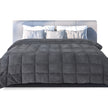 DreamZ Quilt Doona Comforter Blanket Grey Queen-2006733014318583808