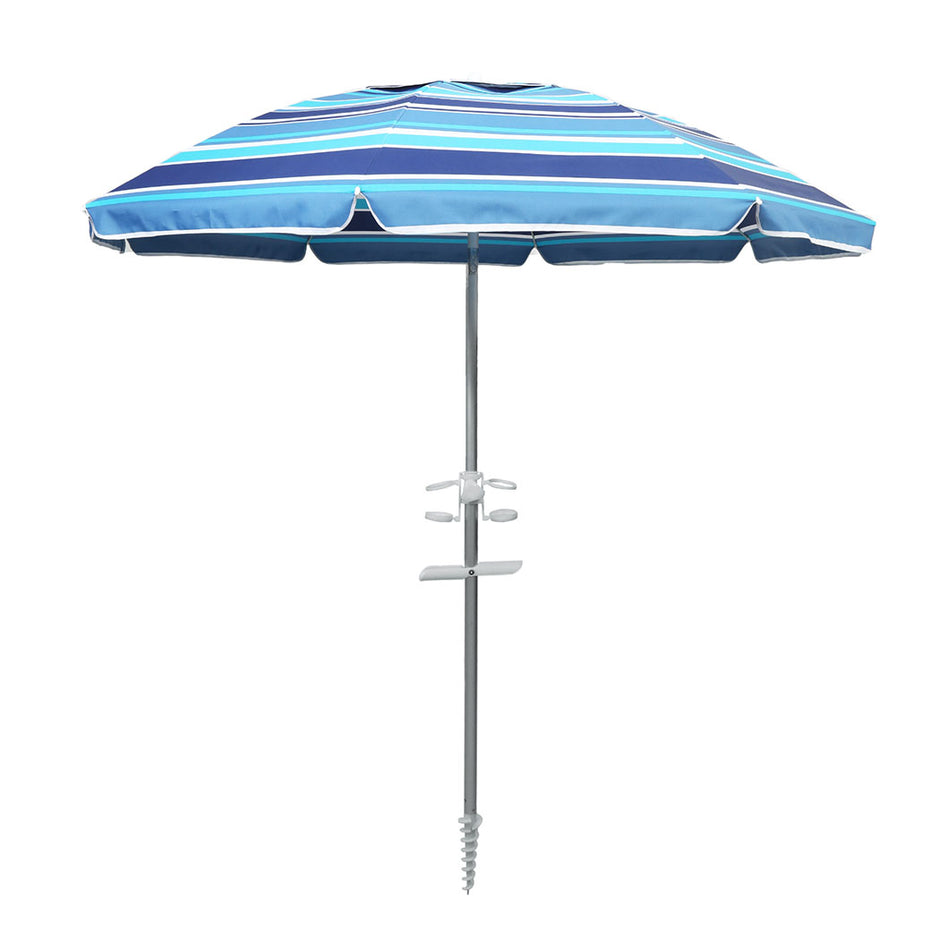 Mountview 2M Outdoor Beach Umbrellas Sand Blue-2006732891584860160