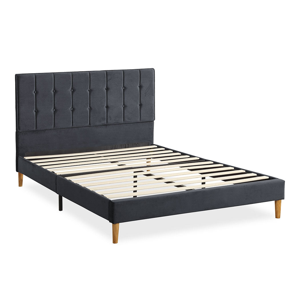 Levede Bed Frame Queen Size Mattress Grey-2006733223933120512