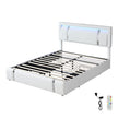 Levede Queen Bed Frame With Adjustable Headboard White-2006732897008095232
