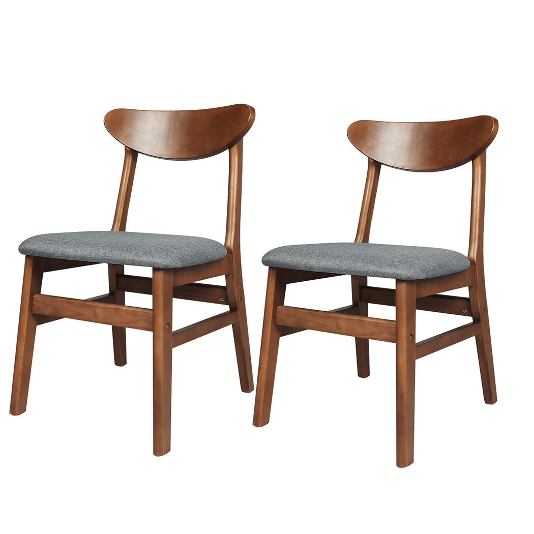 Levede 2xDining Chairs Kitchen Chair Brown 2Pack-2018816901869867008