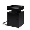 Levede Bedside Table USB Charger Outlet RGB Black-2006732841714585600